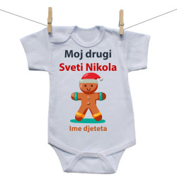 Bodije s kratkim rukavom Moj drugi Sveti Nikola s medenjakom