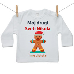 Majica s dugim rukavom Moj drugi Sveti Nikola s medenjakom