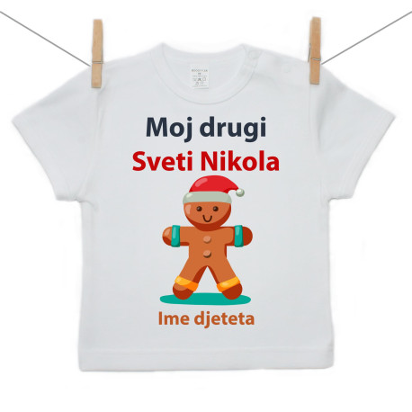 Majica s kratkim rukavom Moj drugi Sveti Nikola s medenjakom Majica s kratkim rukavom Moj drugi Sveti Nikola s medenjakom