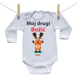 Bodije s dugim rukavom Moj drugi Božić sa sobićem