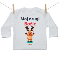 Majica s dugim rukavom Moj drugi Božić sa sobićem