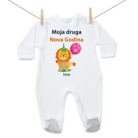 Pidžama Moja druga Nova godina s lavićem Pidžama Moja druga Nova godina s lavićem